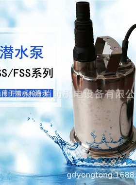麦加道潜水泵不锈钢CSS/CSSF-250小型家用地下室抽水泵花园浇水泵