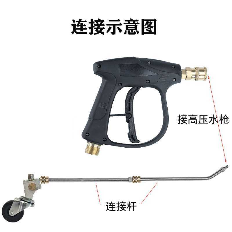 高压清洗机汽车底盘清洗器 32cm路面刷水扫帚1/4快速连接4孔喷头,3C数码配件,USB灯,淘宝优惠券,粉丝福利购,淘宝优惠卷