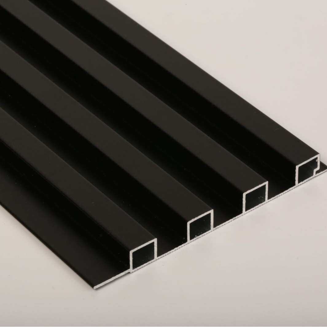 铝合金长城小格栅封边地脚线凹凸形铝型材广告门头招牌波纹装饰板