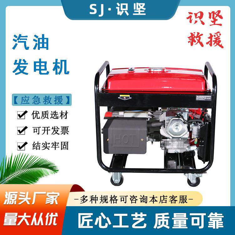 便携式户外小型汽油发电机家用车载露营单相发电机3.9KW发电机