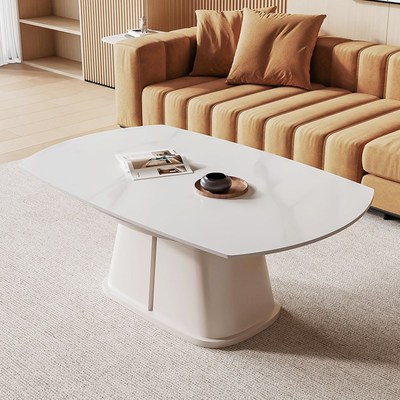 电动升降茶几餐桌两用二合一多功能折叠可移动岩板全自动客厅家用