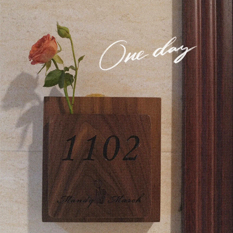 实木门牌定制门牌号码牌家用挂牌住宅家庭轻奢创意入户订制个性