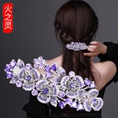 发夹女后脑勺2023年新款 女士发卡高级头饰水钻妈妈发饰顶夹弹簧夹