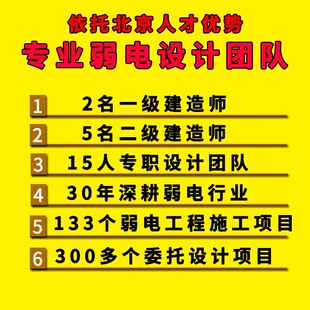 弱电设计施工方案弱电CAD图代画图纸深化监控系统平面图标书报价