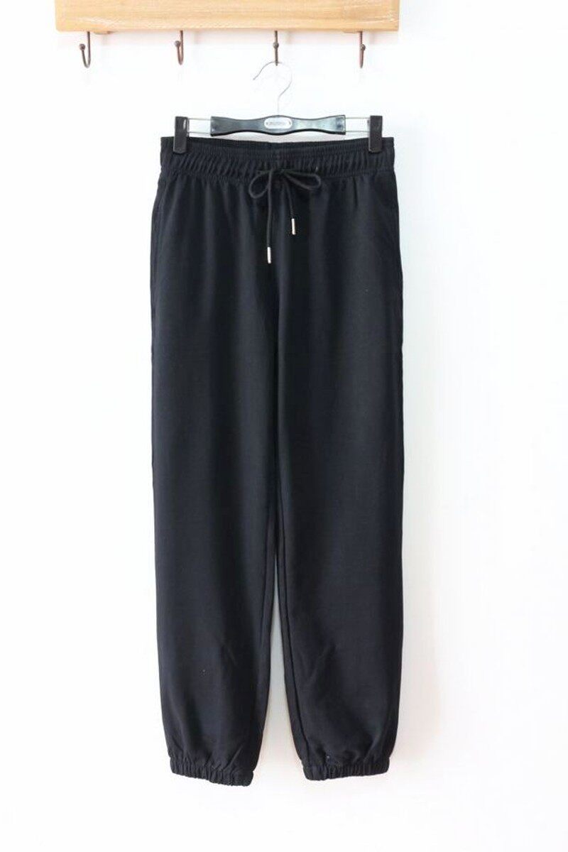 春秋季新款全棉毛圈束脚休闲裤纯棉收口运动裤宽松卫裤男女款长裤