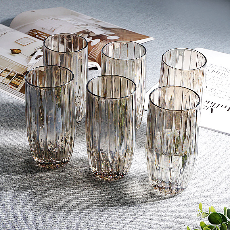 欧式水晶玻璃杯时尚喝水杯具创意家用客厅轻奢待客泡茶杯套装,餐饮具,玻璃杯,淘宝优惠券,粉丝福利购,淘宝优惠卷