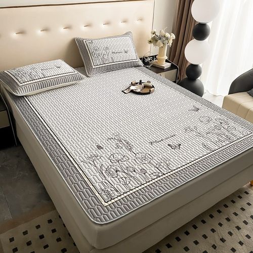 冰丝乳胶凉席三件套凉感亲肤凉席空调席夏季软席宿舍单双人可水洗