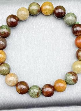 天然四季幽灵手串满盆白红黄绿幽灵手链聚宝彩色水晶民族风女饰品