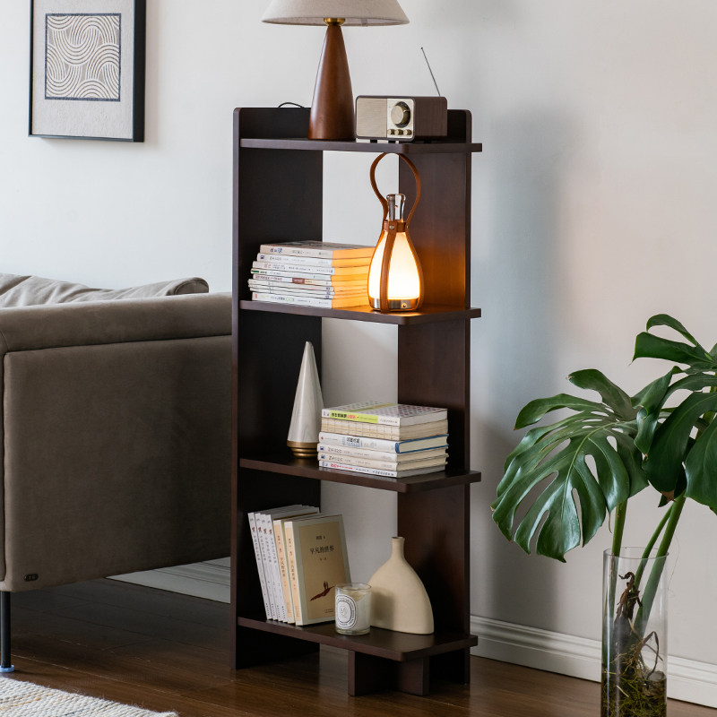 简易实木书架立架客厅落地置物架多层收纳架子靠墙书柜书房角落,住宅家具,书架,淘宝优惠券,粉丝福利购,淘宝优惠卷