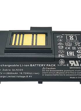 适用Zebra QLN320 QZ500打印机电池P1023901