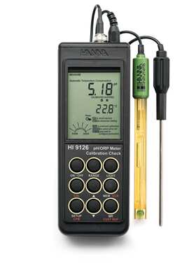 意大利哈纳 HI9124 微电脑酸度pH-温度°C测定仪 便携酸度计