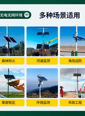 60w30ah太阳能监控供电系统12v锂电池户外光伏发电系统光伏板筒式