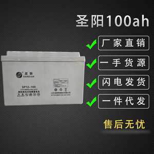 山东圣阳6GFM-100免维护蓄电池12V100AH UPS/EPS电源通信基站电瓶