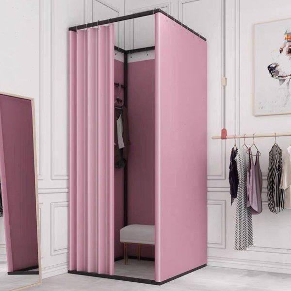 简易试衣间门帘便携更衣室可移动试衣间轨道临时活动换衣间展示架,商业/办公家具,移动试衣间,淘宝优惠券,粉丝福利购,淘宝优惠卷