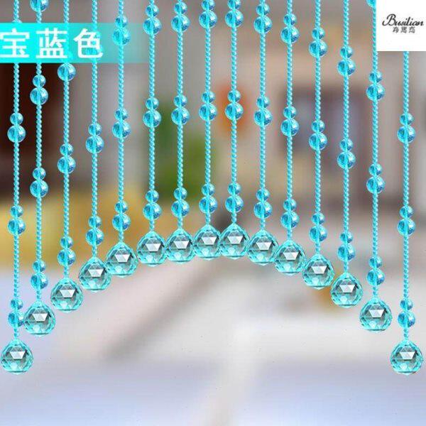 23门帘珠帘隔断新款珠帘免打孔厨房卧室门水晶葫芦珠帘卫生间门挂