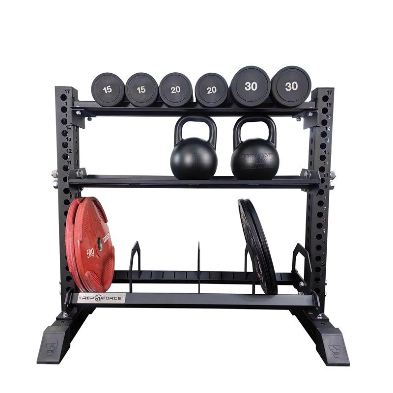 REPFORCE u三层哑铃架 壶铃架 杠铃片架