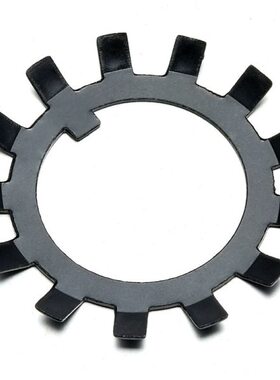 N止退止垫片齿圈止退多DI多外黑色太阳5用垫圈6锁脚紧圆螺母动40