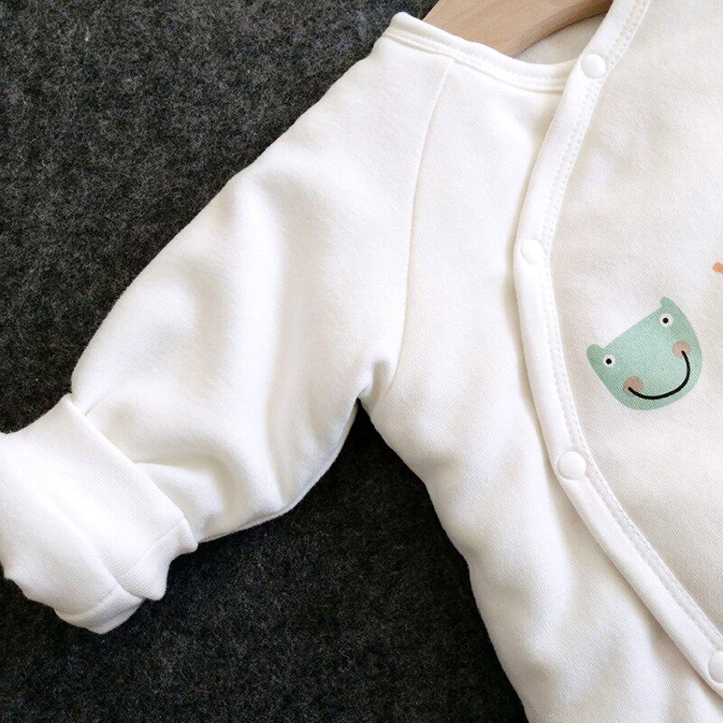 婴儿棉衣冬季加厚保暖衣宝宝纯棉爬服超萌0-1岁外出服哈衣连体衣