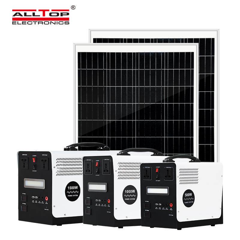 太阳能发电系统光伏空调一体机充电户外露营便携式储能电源逆变器