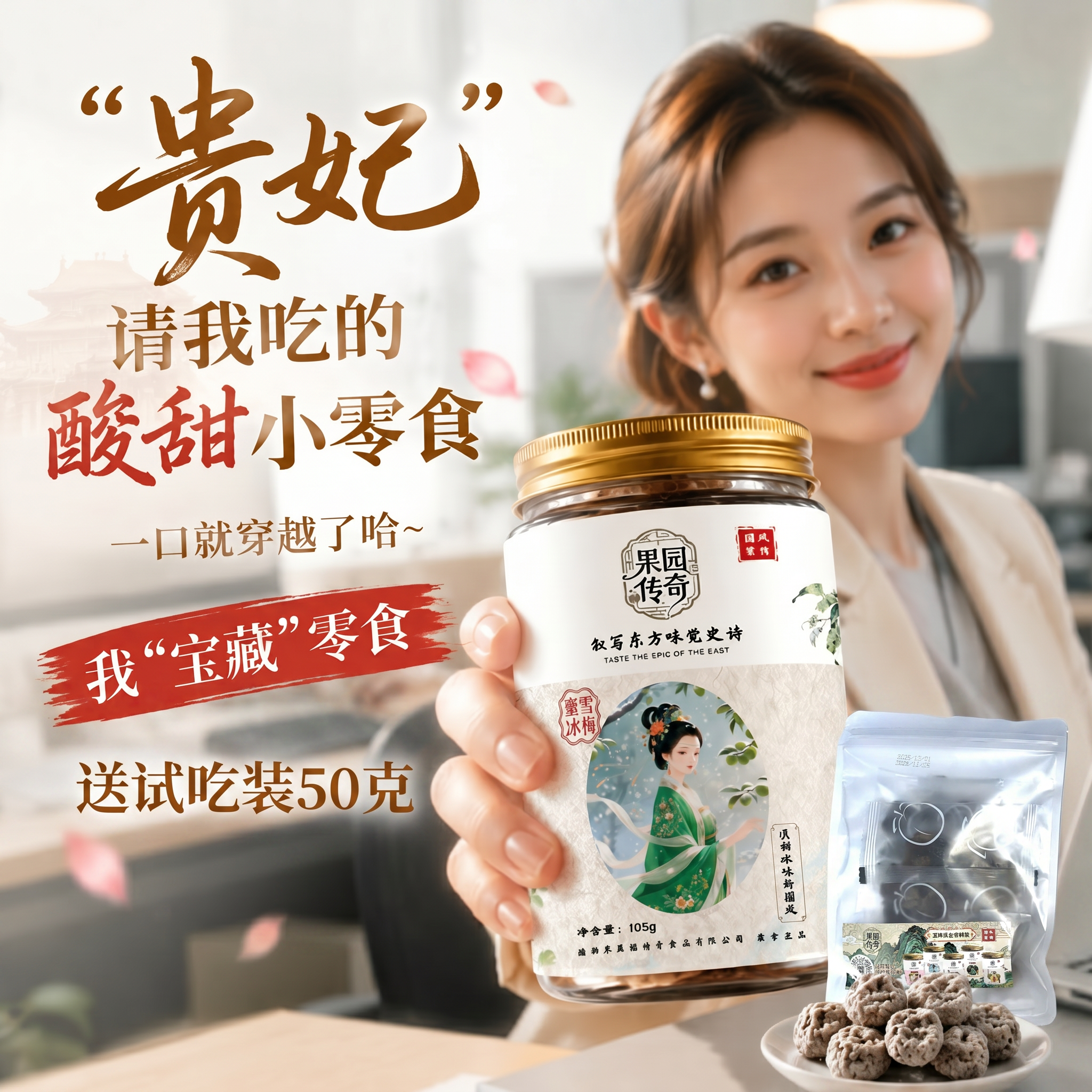 话梅零食办公室提神零食加班
