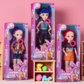 POP猎魔女团关节娃娃32cm露米米拉佐伊搪胶周边儿童玩具