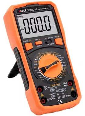 数字万用表VC9801A+高精度数显电容电阻交直流电压电工防烧万用表