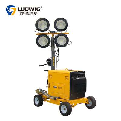 W103推车移动照明灯塔车300W400WLED柴油发电机组施工抢险救灾用