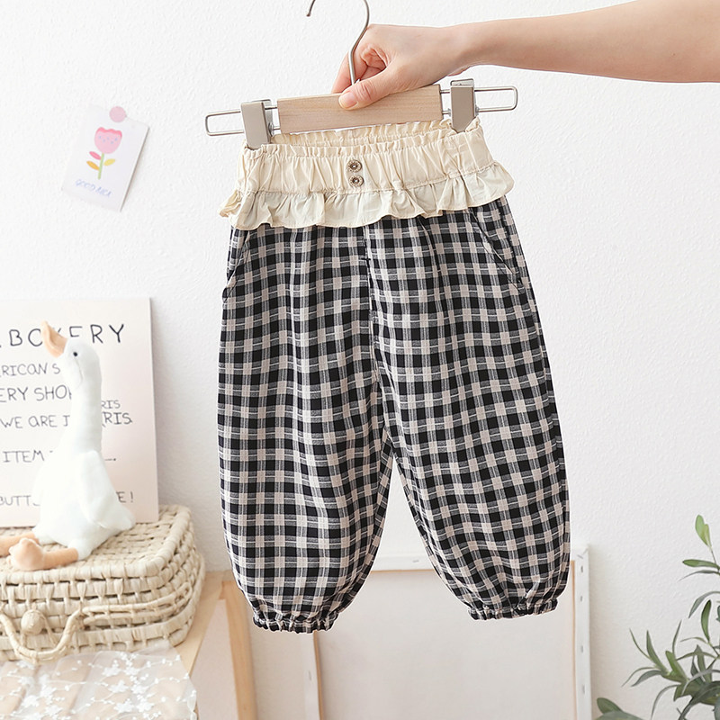 女宝宝纯棉格子裤洋气春秋韩版女童休闲裤婴儿宽松长裤灯笼裤子潮,童装/婴儿装/亲子装,裤子,淘宝优惠券,粉丝福利购,淘宝优惠卷