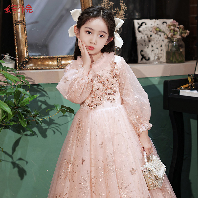花童婚礼小女孩礼服女童生日公主裙儿童主持人钢琴演奏演出服春秋,童装/婴儿装/亲子装,儿童礼服,淘宝优惠券,粉丝福利购,淘宝优惠卷