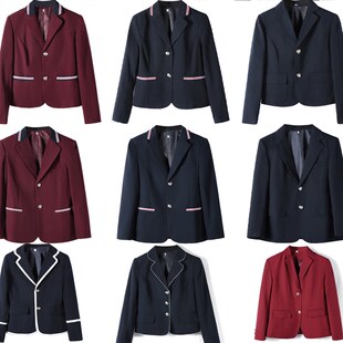 单件纯色长袖外套男女西装正统英伦风日系校服学院风学生装班校服