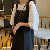 学生洋装 300斤大尺码 两件 女韩版 240胖mm宽松长版 女装 抱婴袋裙套装