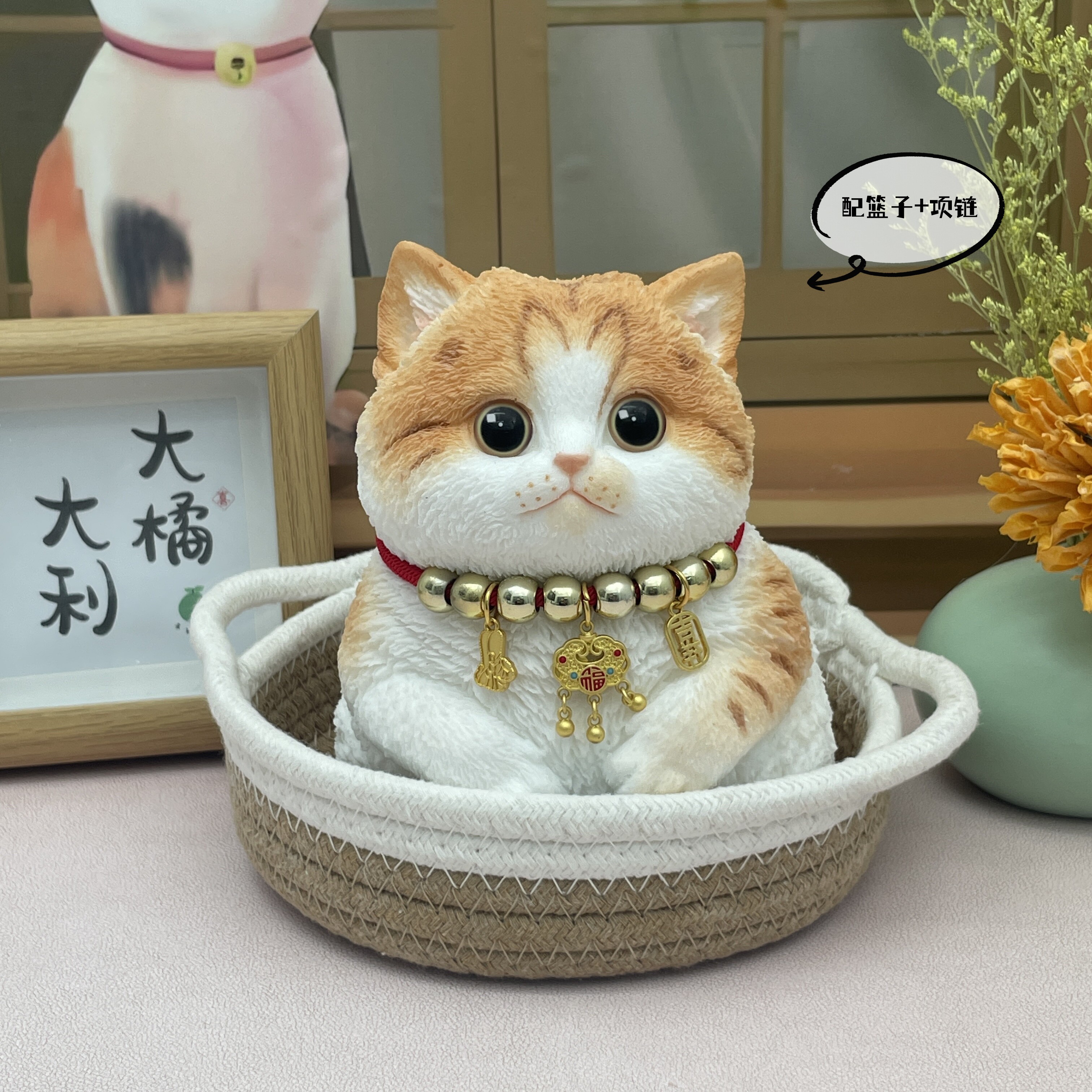 仿真硅胶猫咪捏捏原创女生玩偶摆件解压玩具可爱治愈新年生日礼物