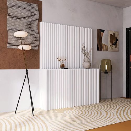 创意纸屏风隔断入户玄关柜防水隔断墙板栅栏折叠客厅玄关餐厅分隔