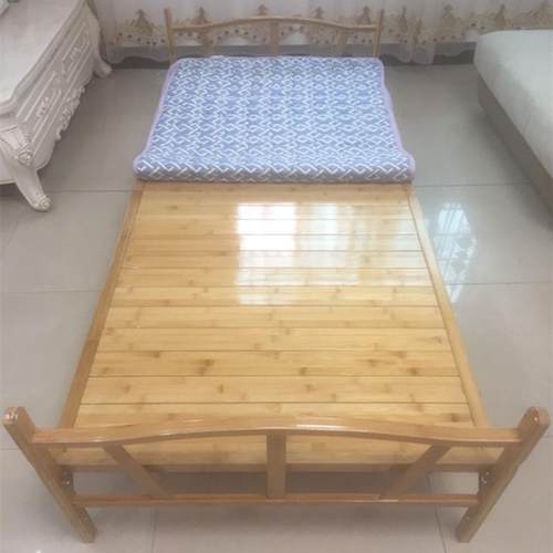 折叠床租房双人.单人1碳化米简易硬板5便捷.午睡1竹床2午休家用