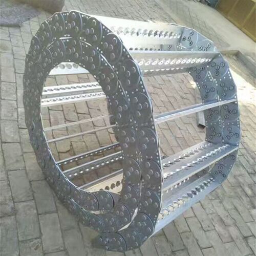 厂家生产TL125型全封闭钢制拖链 穿线电缆钢铝拖链桥式钢铝拖链