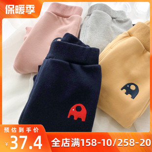 3岁婴儿棉裤 宝宝裤 1女童长裤 男儿童休闲裤 外穿秋冬 子加绒加厚冬季