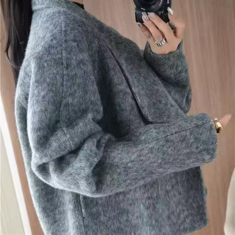 高端100%双面羊绒大衣女外套风衣纯羊毛秋冬季高档毛呢短款小个子,女装/女士精品,毛呢外套,淘宝优惠券,粉丝福利购,淘宝优惠卷