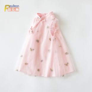 2024新款女童宝宝夏装婴儿旗袍裙子夏季薄款中国风衣服1岁连衣裙2