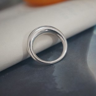 古法制作手工999纯银戒指 简约个性时尚厚重男女指环 尺寸订制
