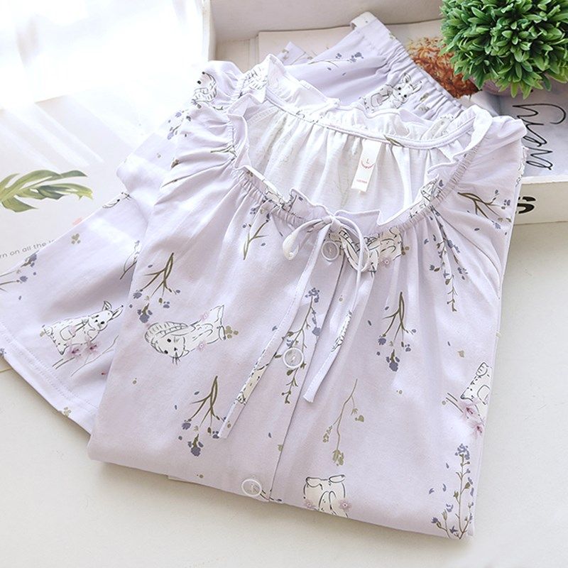 月子服春夏季薄款纯棉大码孕妇睡衣产后a类4月份吸汗哺乳期喂奶衣,孕妇装/孕产妇用品/营养,家居服套装,淘宝优惠券,粉丝福利购,淘宝优惠卷