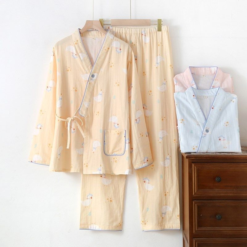 日系纯棉双层纱布交襟月子服春秋夏季薄款孕期产后哺乳睡衣家居服,孕妇装/孕产妇用品/营养,家居服套装,淘宝优惠券,粉丝福利购,淘宝优惠卷