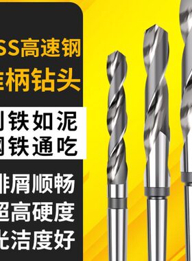 金属不锈钢钻头42打孔钢板高速钢专打加长45065锥柄麻花钻头mm