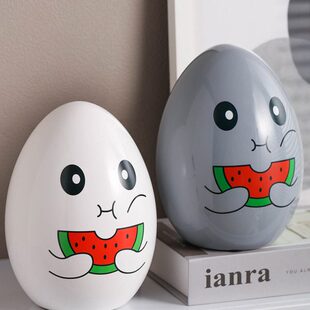 卡通女不储蓄罐2023陶瓷创意可取只进出扑满新款儿童储钱罐存钱罐