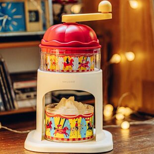 碎可手动冰雹刨冰机树家用冰冰雪花冰豹刨插电绵绵冰不冰工坊沙