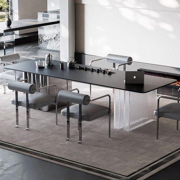 轻奢岩板茶台公室现简约茶桌椅组合一体亚克力端别墅大茶台,商业/办公家具,茶台/茶桌,淘宝优惠券,粉丝福利购,淘宝优惠卷