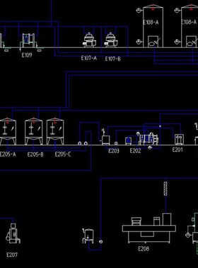 年产十万吨液态奶生产厂的设计2D图机械CAD素材