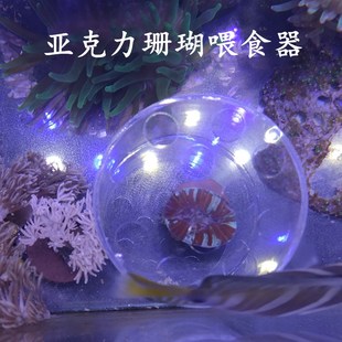 珊瑚喂食保护罩脑类炮仗飞盘珊瑚喂食器管海水鱼缸珊瑚喂食罩防鱼