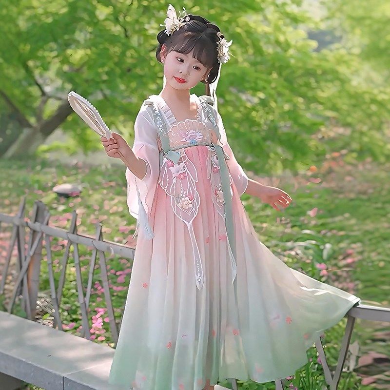 女童汉服夏季2024新款儿童古装超仙连衣裙中国风襦裙女孩秋装裙子,童装/婴儿装/亲子装,连衣裙,淘宝优惠券,粉丝福利购,淘宝优惠卷