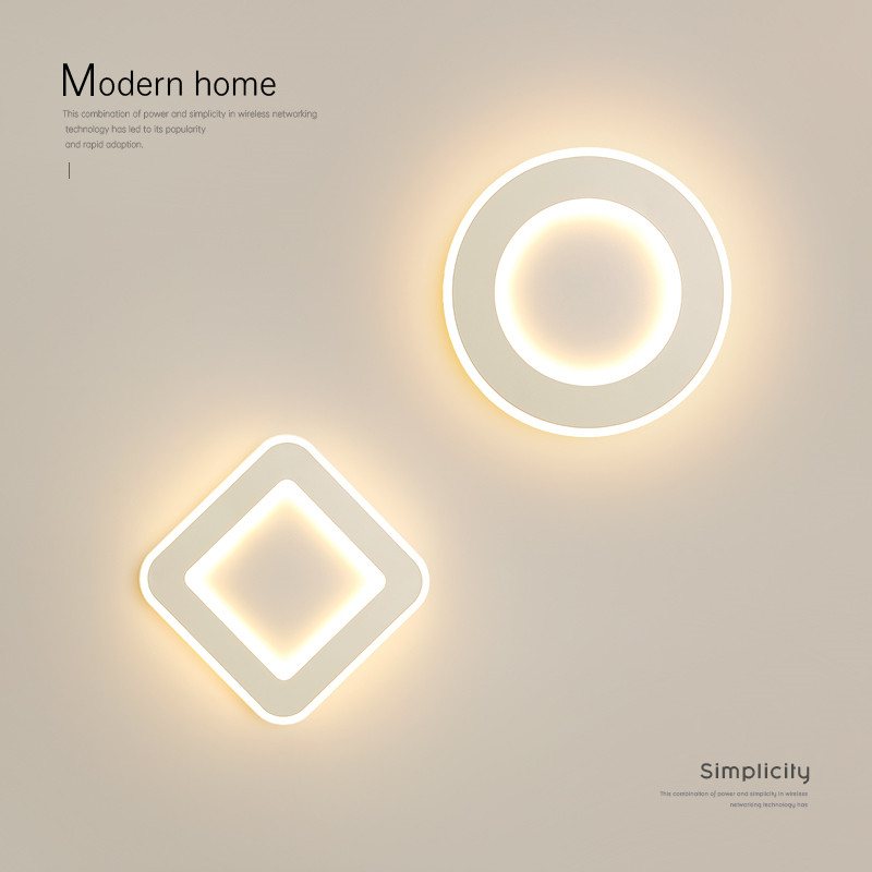 床头灯壁灯简约现代led卧室灯极简客厅灯背景墙灯阳台楼梯玄关灯,家装灯饰光源,壁灯,淘宝优惠券,粉丝福利购,淘宝优惠卷