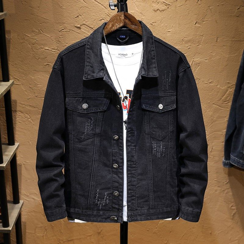 秋冬新款男士牛仔外套男韩版潮流夹克男装牛仔褂洗水休闲牛仔上衣,男装,夹克,淘宝优惠券,粉丝福利购,淘宝优惠卷